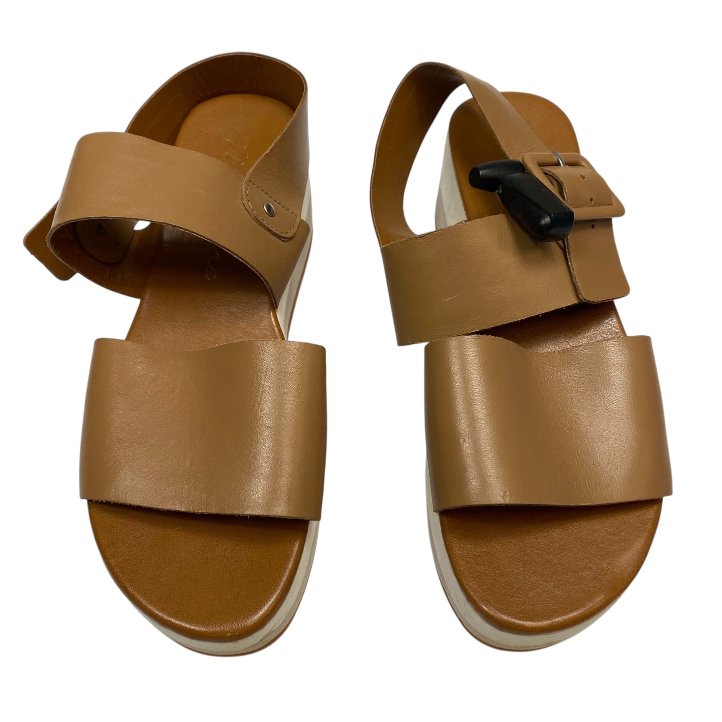 Sandals Heels Platform By Matisse In Tan, Size:7