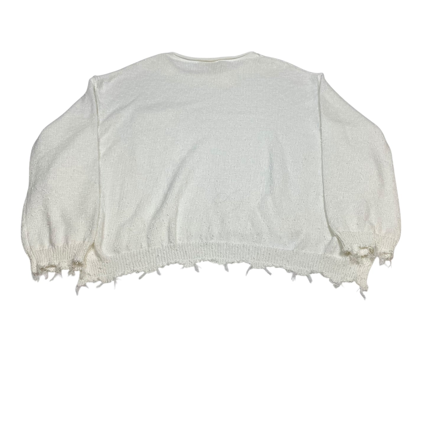 Sweater By Gilded Intent In White, Size:M