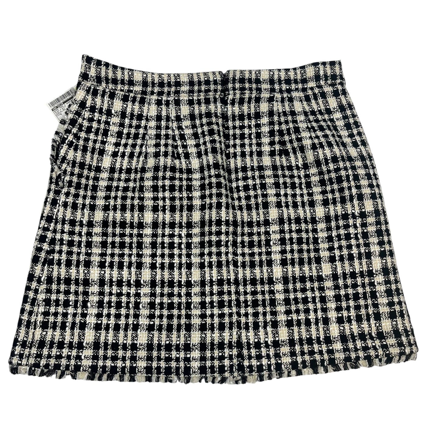 Skirt Mini & Short By Ann Taylor In Black & White, Size:M