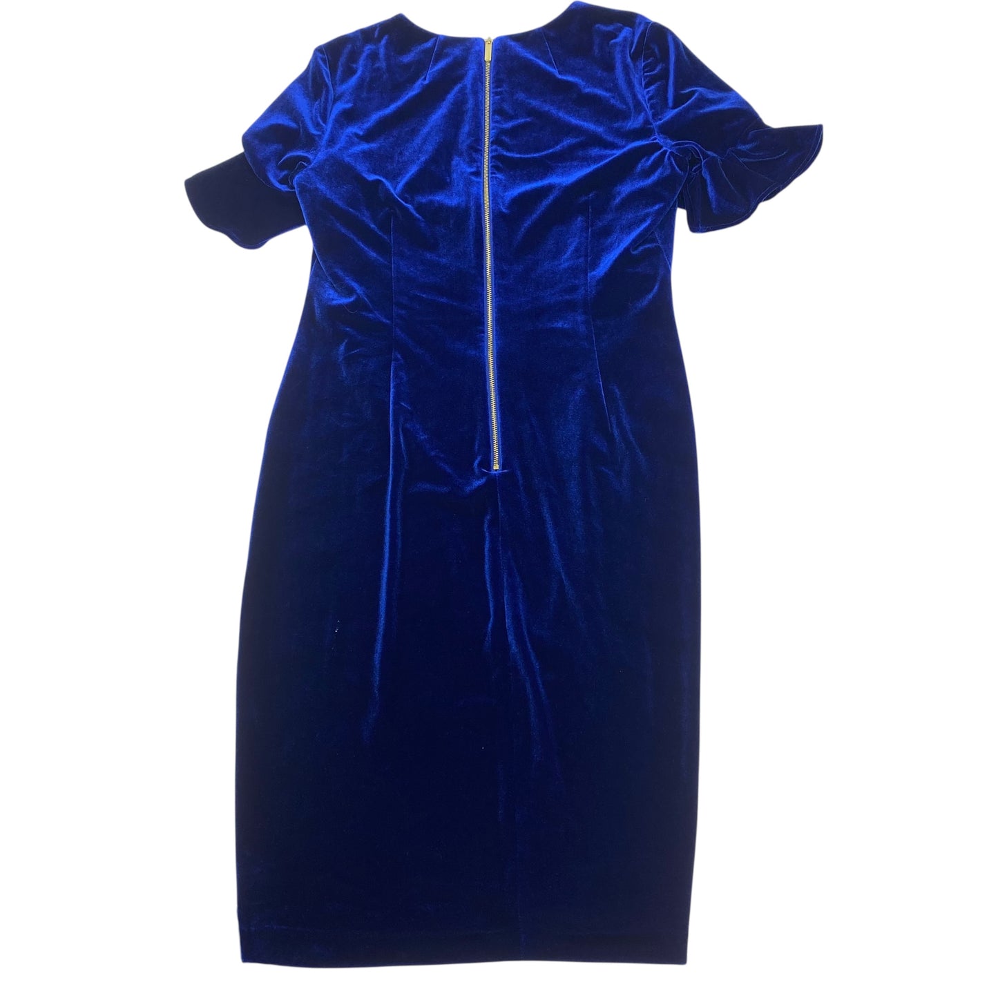 Dress Work By Calvin Klein In Blue, Size:M