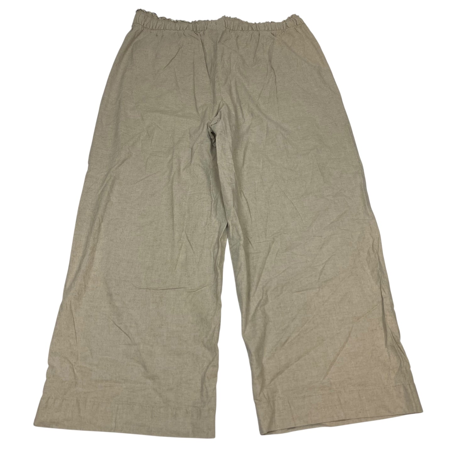 Pants Linen By Lane Bryant In Tan, Size:1X