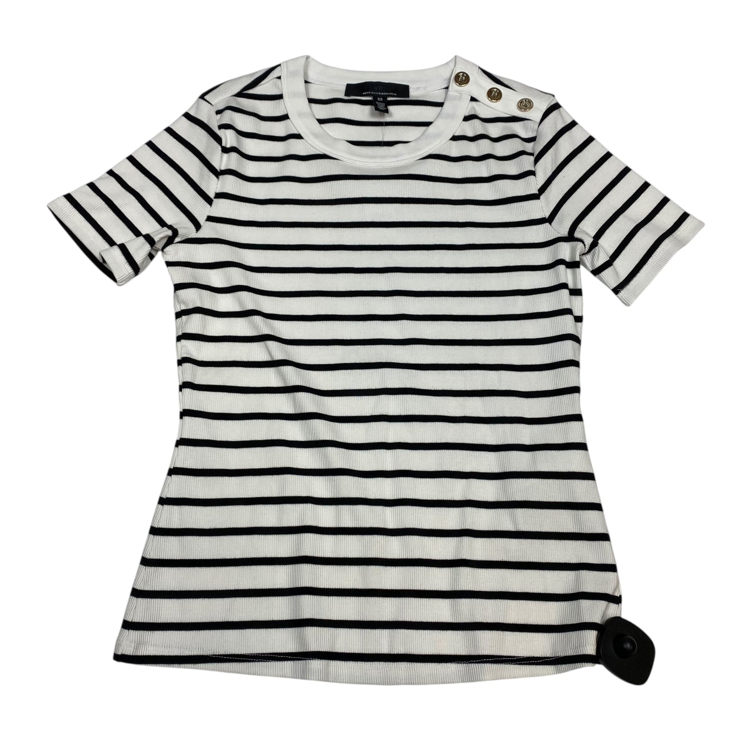 Top Ss Basic By White House Black Market In Black & White, Size:Xs