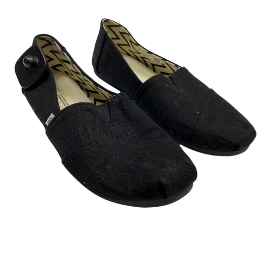 Shoes Flats By Toms In Black, Size:10