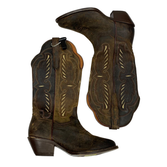 Boots Western By Dan Post In Brown, Size:6