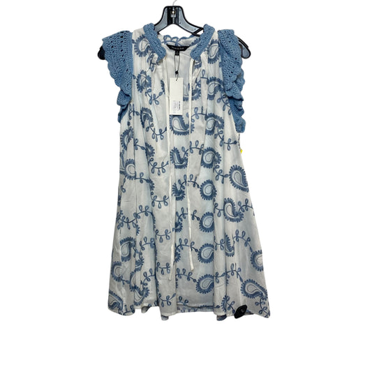 Dress Casual Short By Strut & Bolt In Blue & White, Size:S