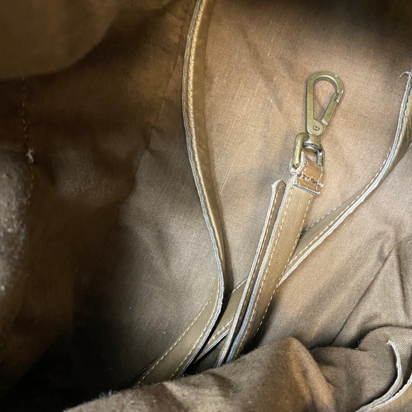 Handbag Leather By Valentina, Size: Large