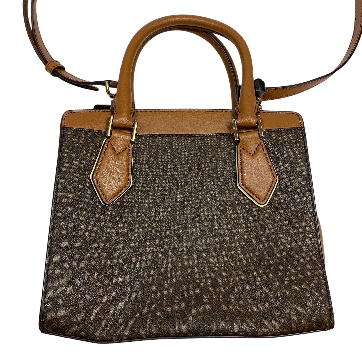 Crossbody Designer By Michael Kors In Brown, Size:Small