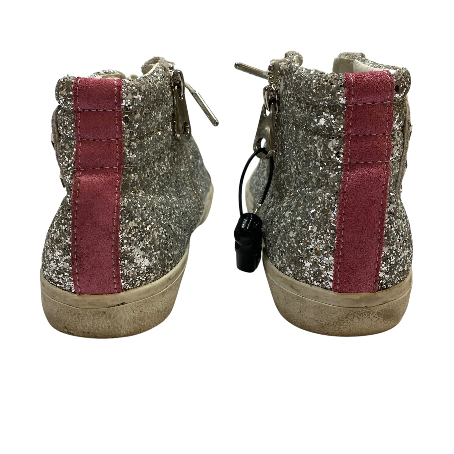 Shoes Sneakers By Vintage Havana In Cream & Silver, Size:8