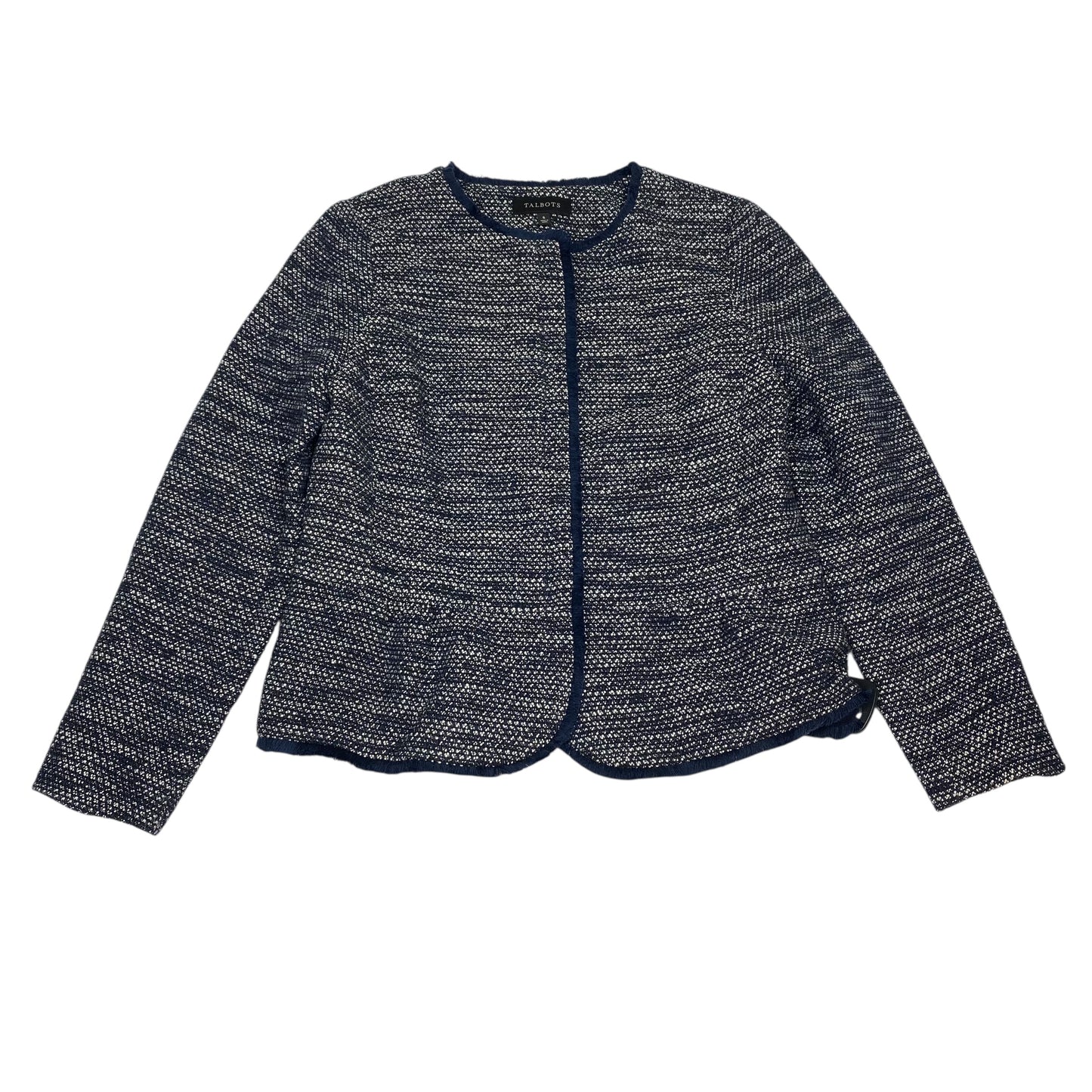 Blazer By Talbots In Blue & White, Size:S