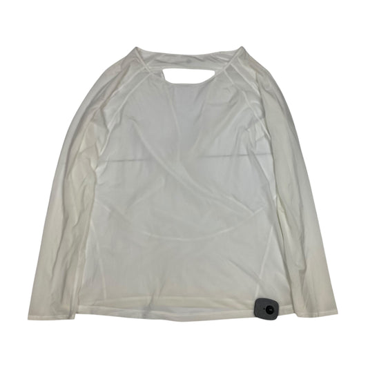 Athletic Top Ls Crewneck By Lululemon In Cream, Size:S