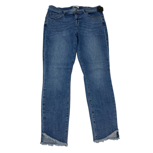 Jeans Skinny By Loft In Blue Denim, Size:8