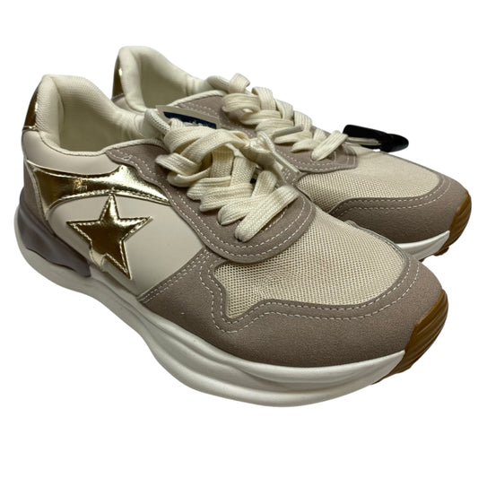 Shoes Sneakers By Vintage Havana In Cream & Tan, Size:8