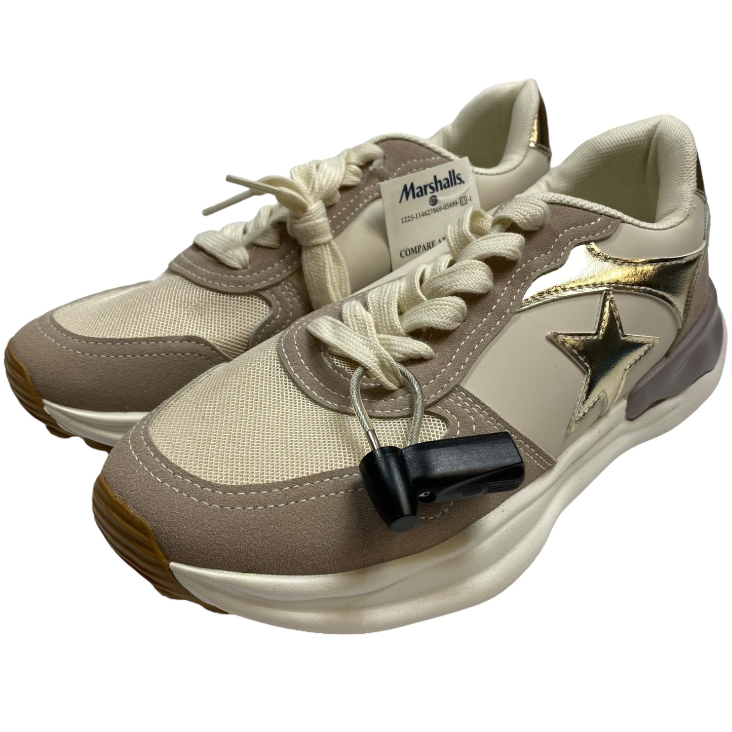Shoes Sneakers By Vintage Havana In Cream & Tan, Size:8