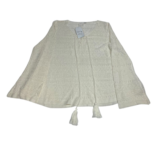 Top Ls By Sadie & Sage In Cream, Size:S