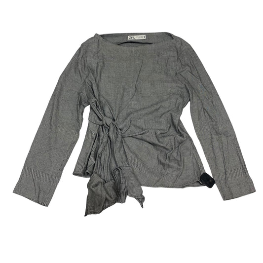 Top Ls By Zara In Black & White, Size:Xl