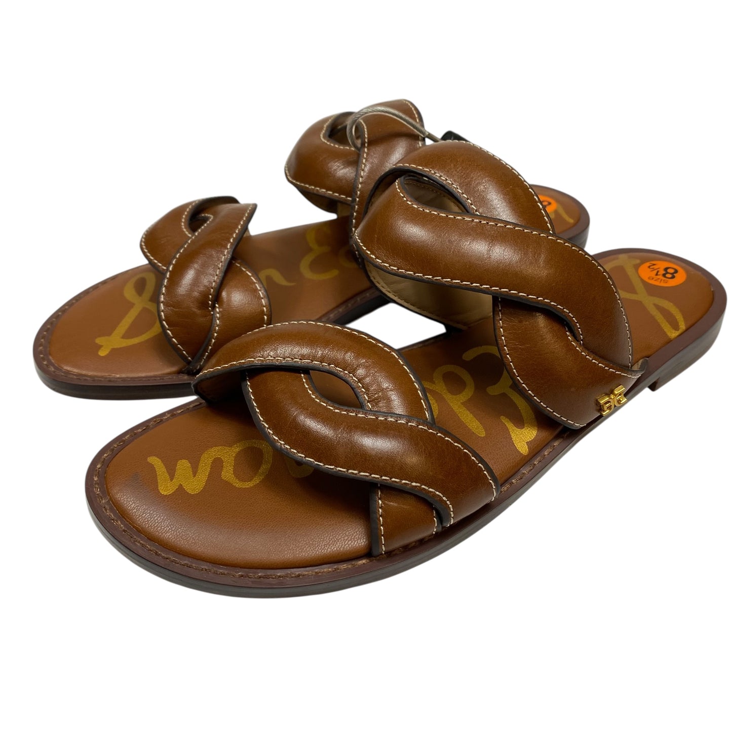 Sandals Flats By Sam Edelman In Brown, Size:8.5