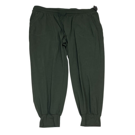 Athletic Leggings By Zac And Rachel In Green, Size:2X