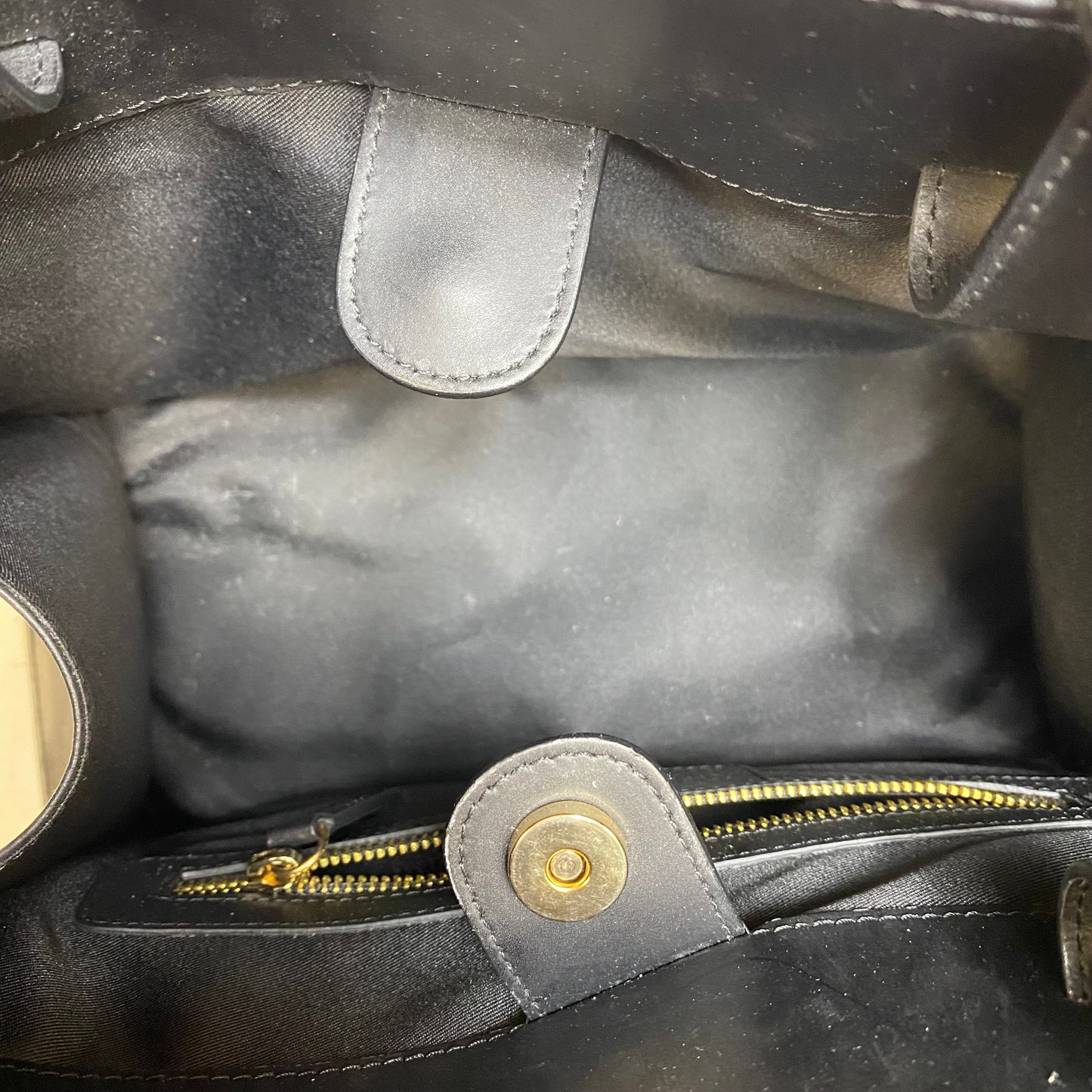 Handbag Leather By Vittoria Napoli, Size: Large