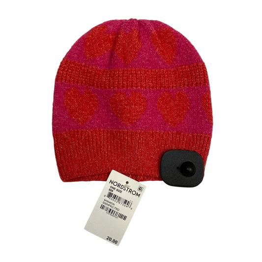 Hat Beanie By Nordstrom In Pink & Red
