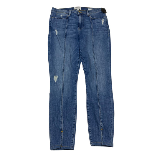 Jeans Designer By Frame In Blue Denim, Size:12