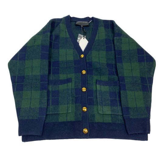 Sweater Cardigan By English Factory In Blue & Green, Size:M
