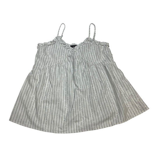 Top Sleeveless By Doe & Rae In White, Size:S