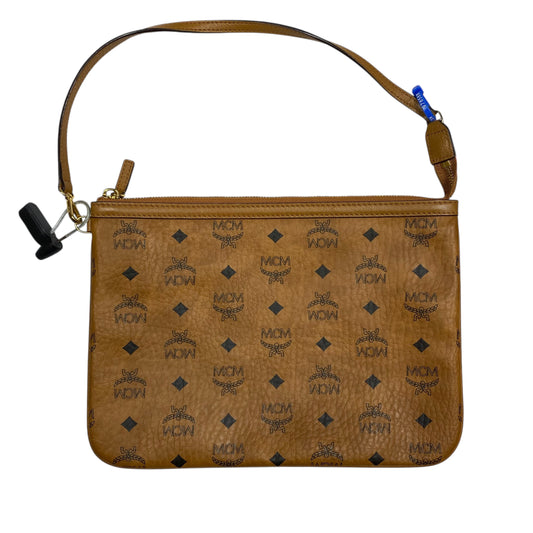 Wristlet Luxury Designer By Mcm In Brown, Size:Medium