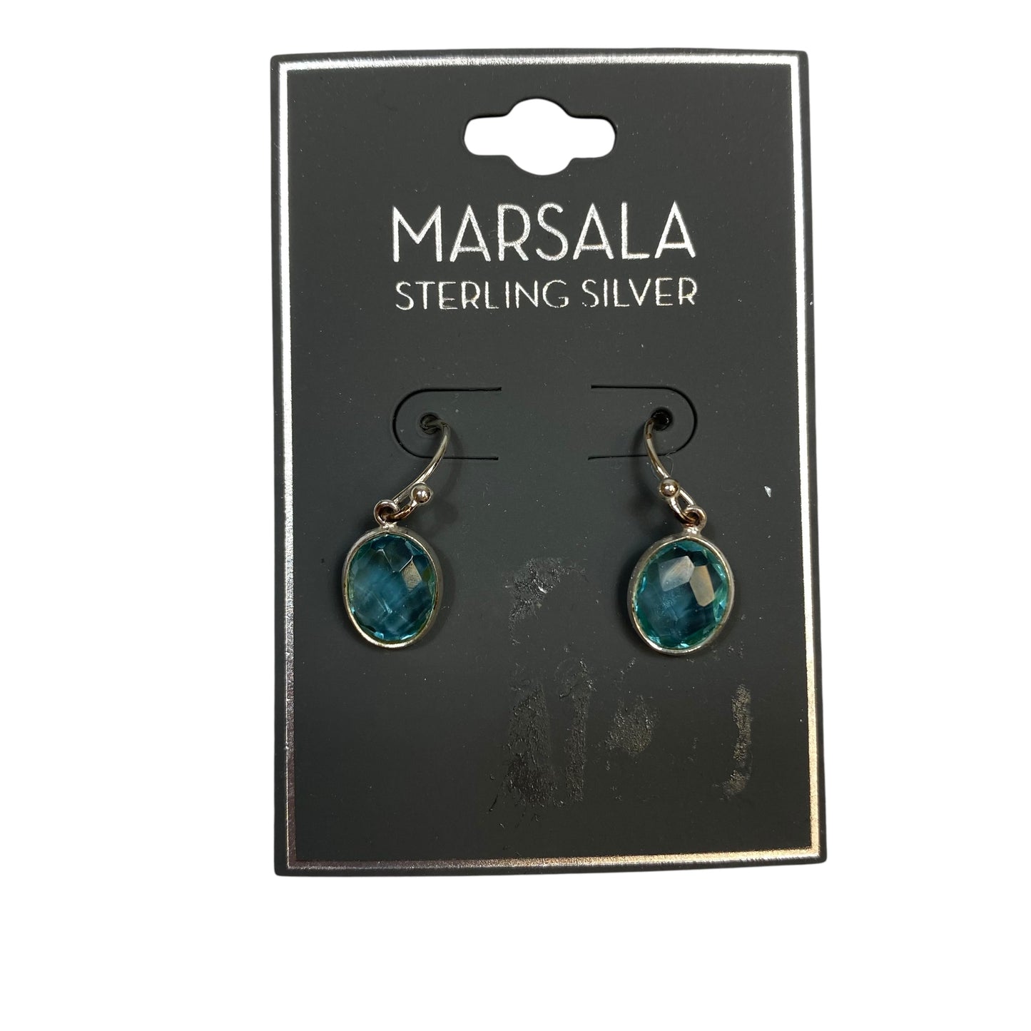 Earrings Sterling Silver By Marsala In Blue & Silver