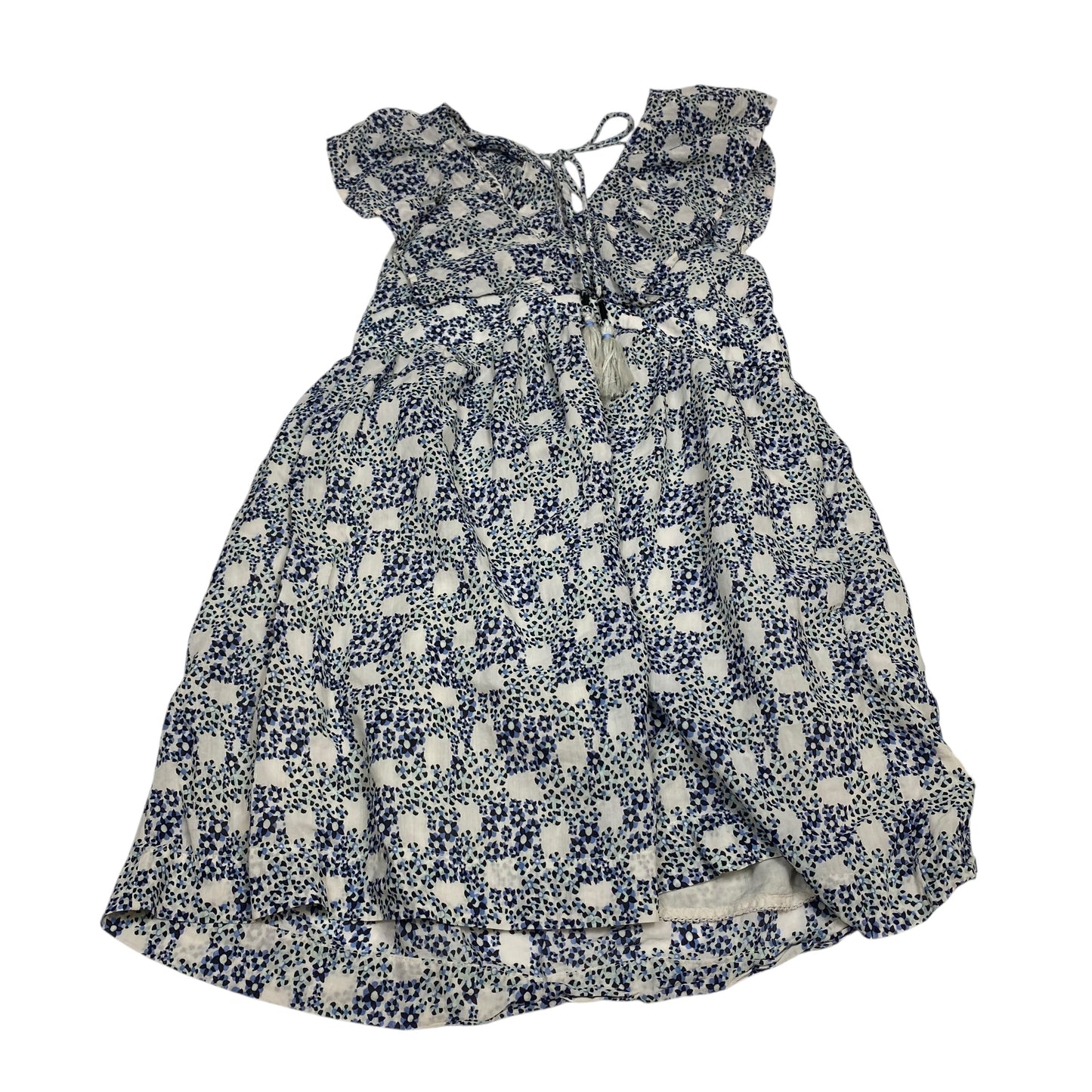 Dress Casual Short By Anthropologie In Blue & White, Size:S