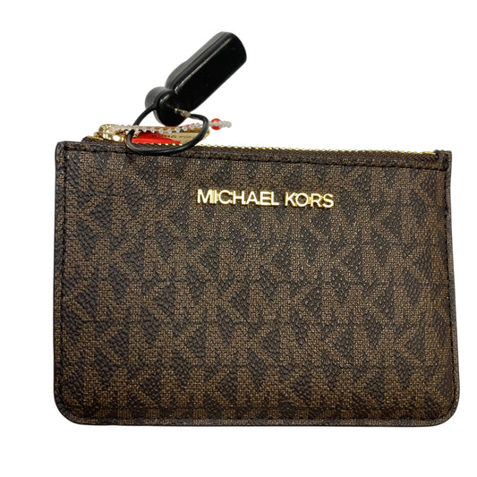 Id/Card Holder Designer By Michael Kors In Brown