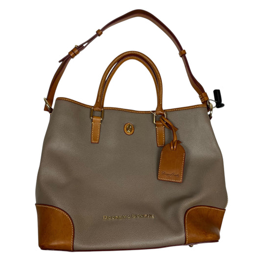 Handbag Designer By Dooney And Bourke In Taupe, Size:Large