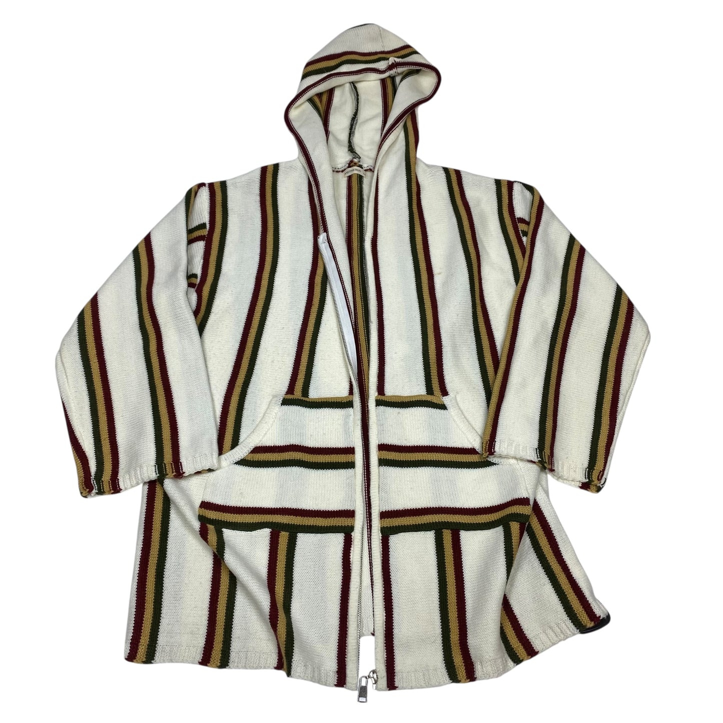 CARDIGAN by Andtheway in CREAM & GREEN, Size:S