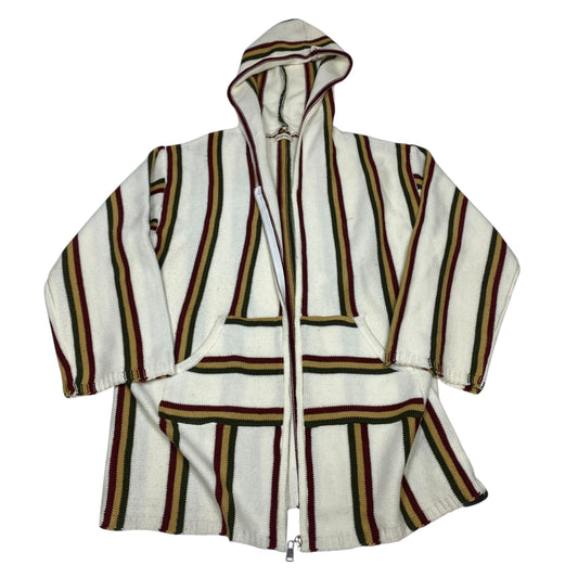 CARDIGAN by Andtheway in CREAM & GREEN, Size:S