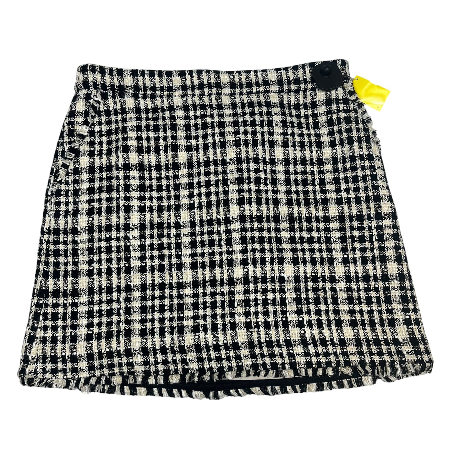 Skirt Mini & Short By Ann Taylor In Black & White, Size:M
