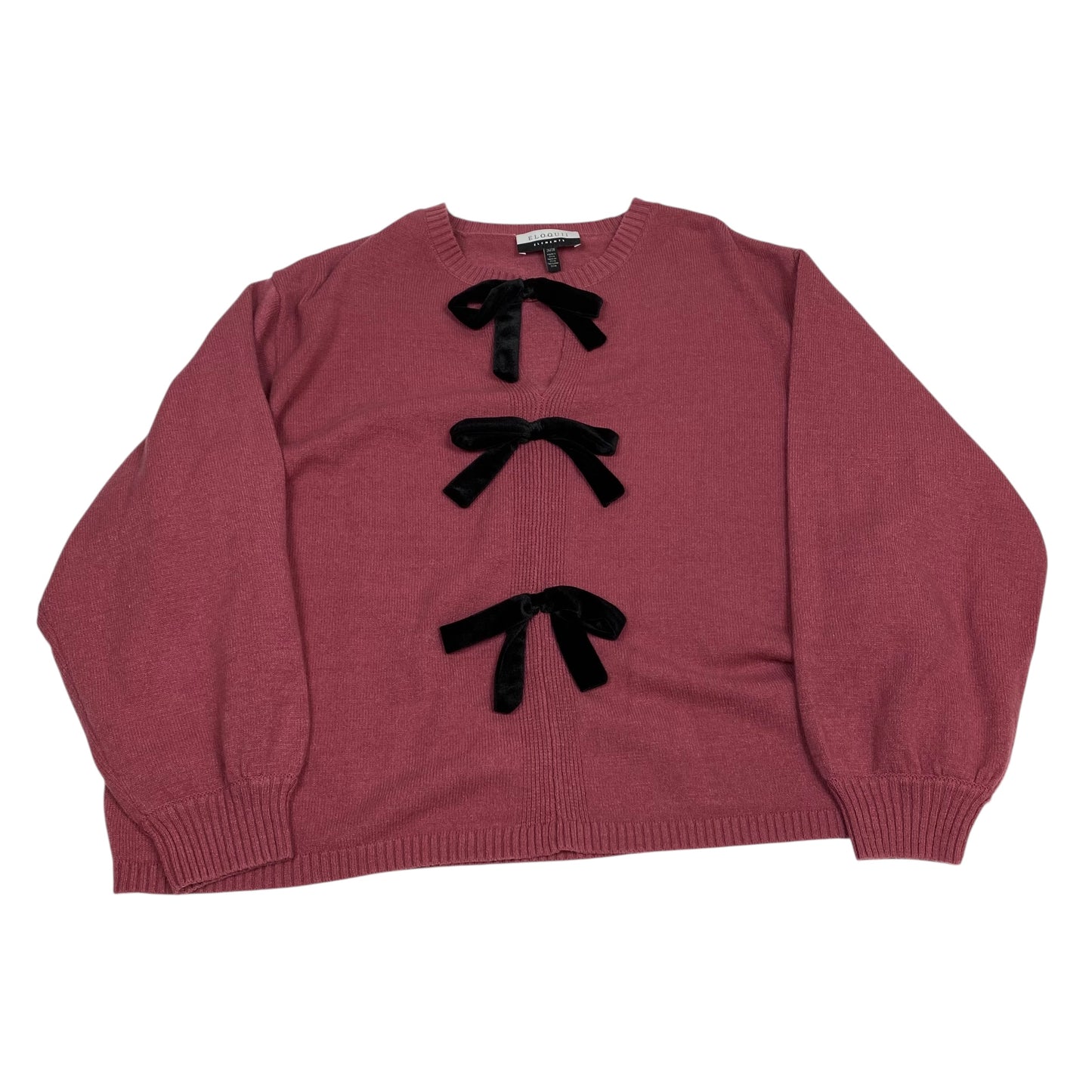Sweater By Eloquii In Pink, Size:4X