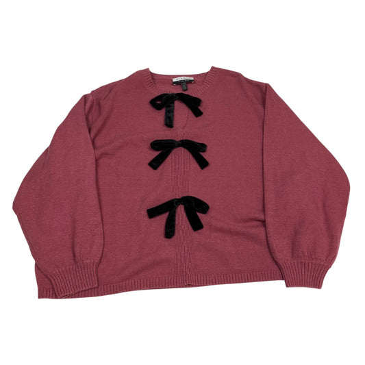 Sweater By Eloquii In Pink, Size:4X