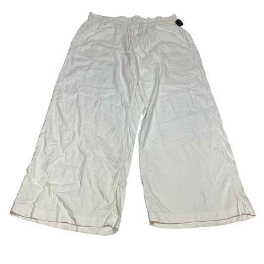 Pants Wide Leg By American Eagle In White, Size:Xl