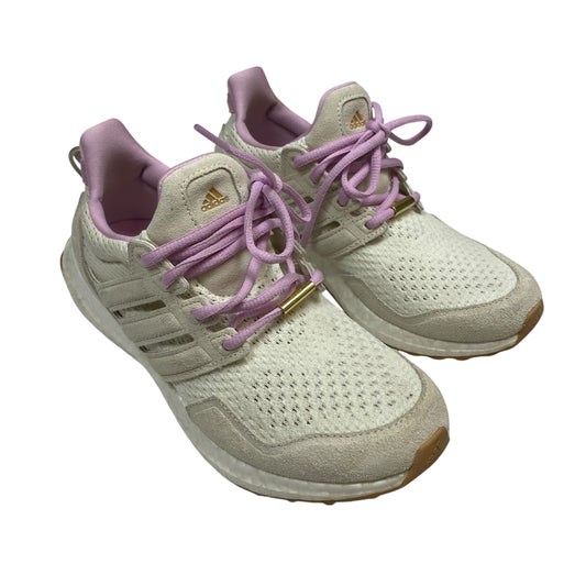 Shoes Athletic By Adidas In Cream & Purple, Size:7.5
