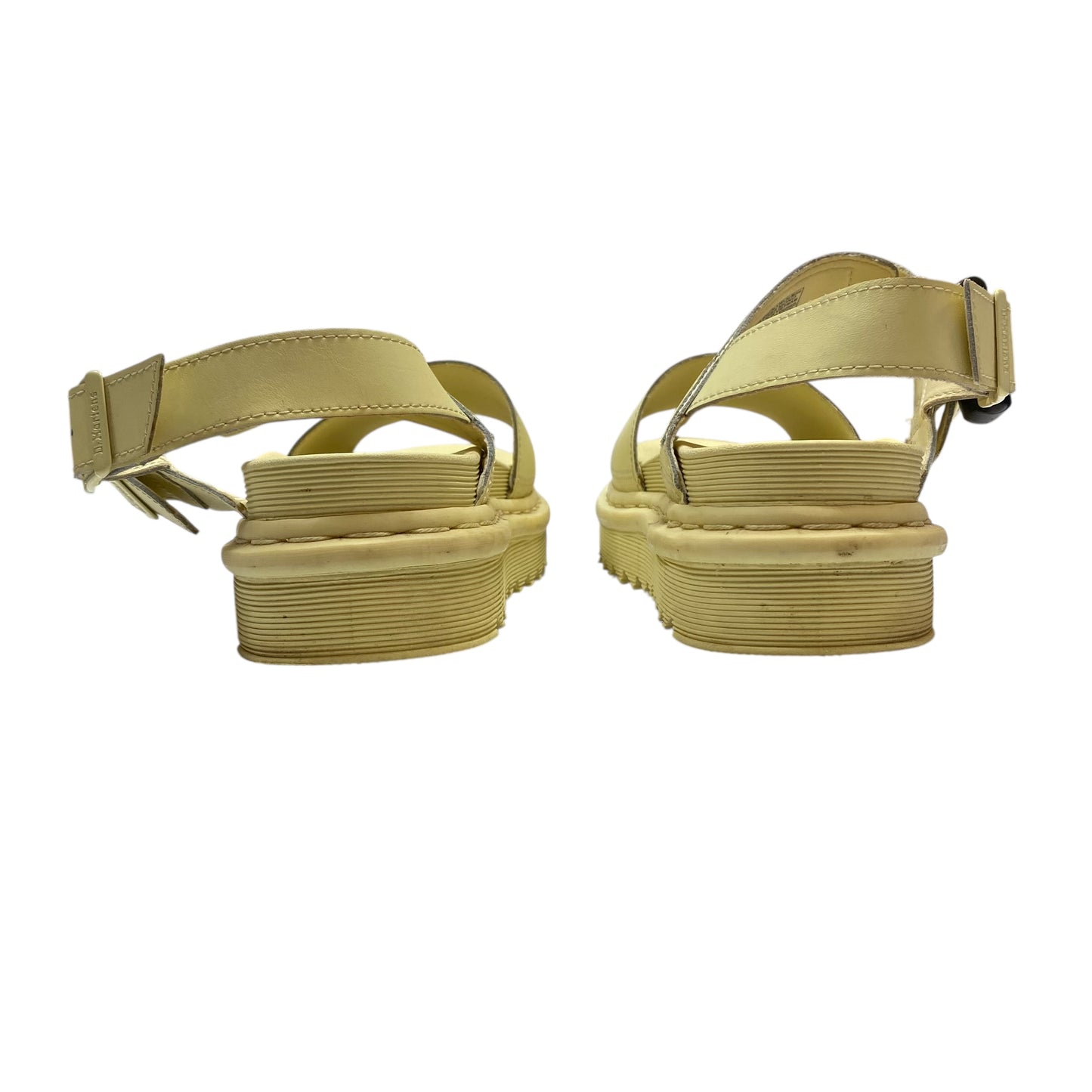 Sandals Designer By Dr Martens In Yellow, Size:7