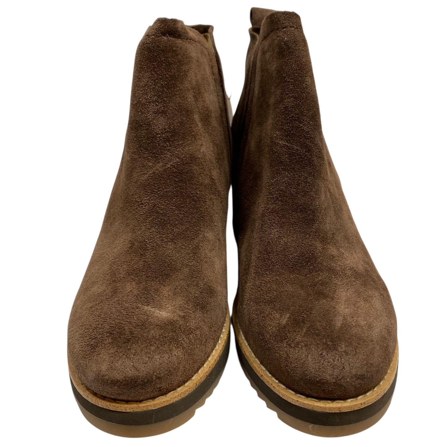 Boots Mid-Calf Flats By Sofft In Brown, Size:8