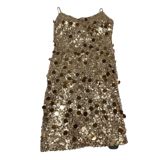 Dress Party Short By Clothes Mentor In Rose Gold, Size:M