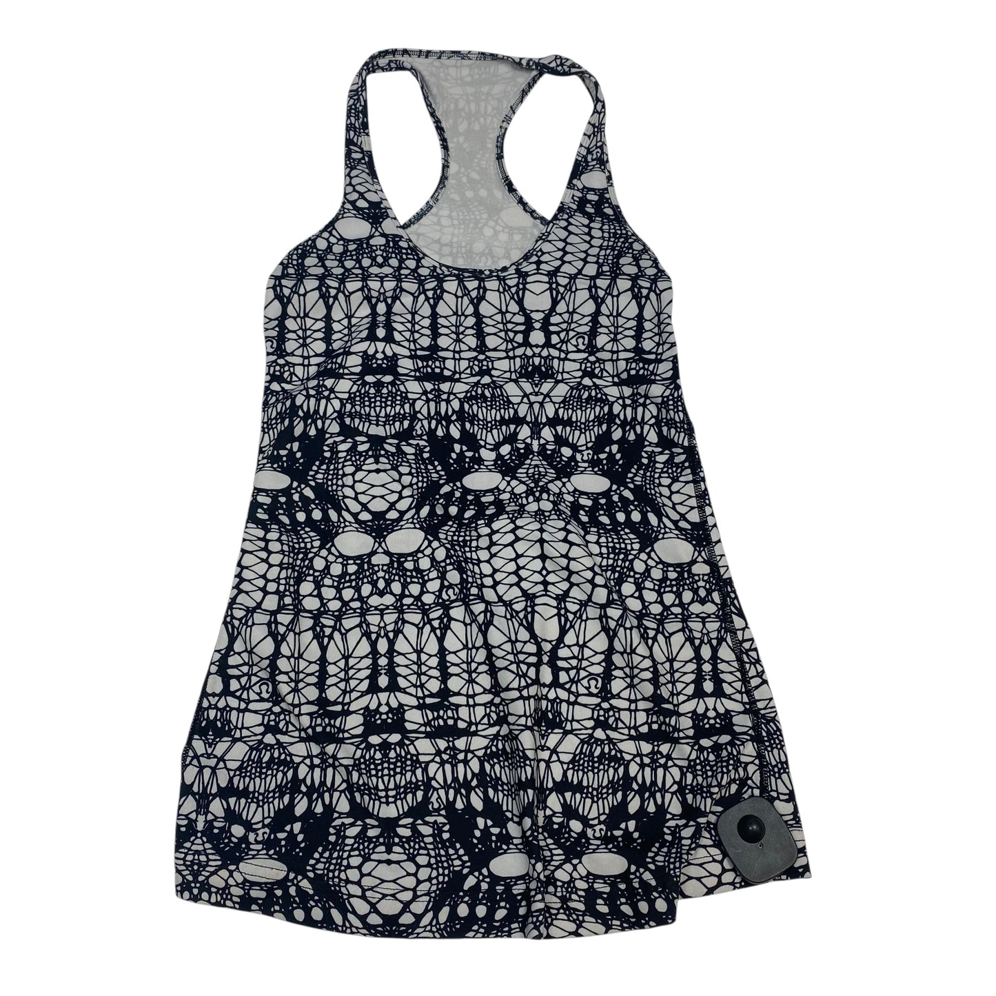 Athletic Tank Top By Lululemon In Black & White, Size:S