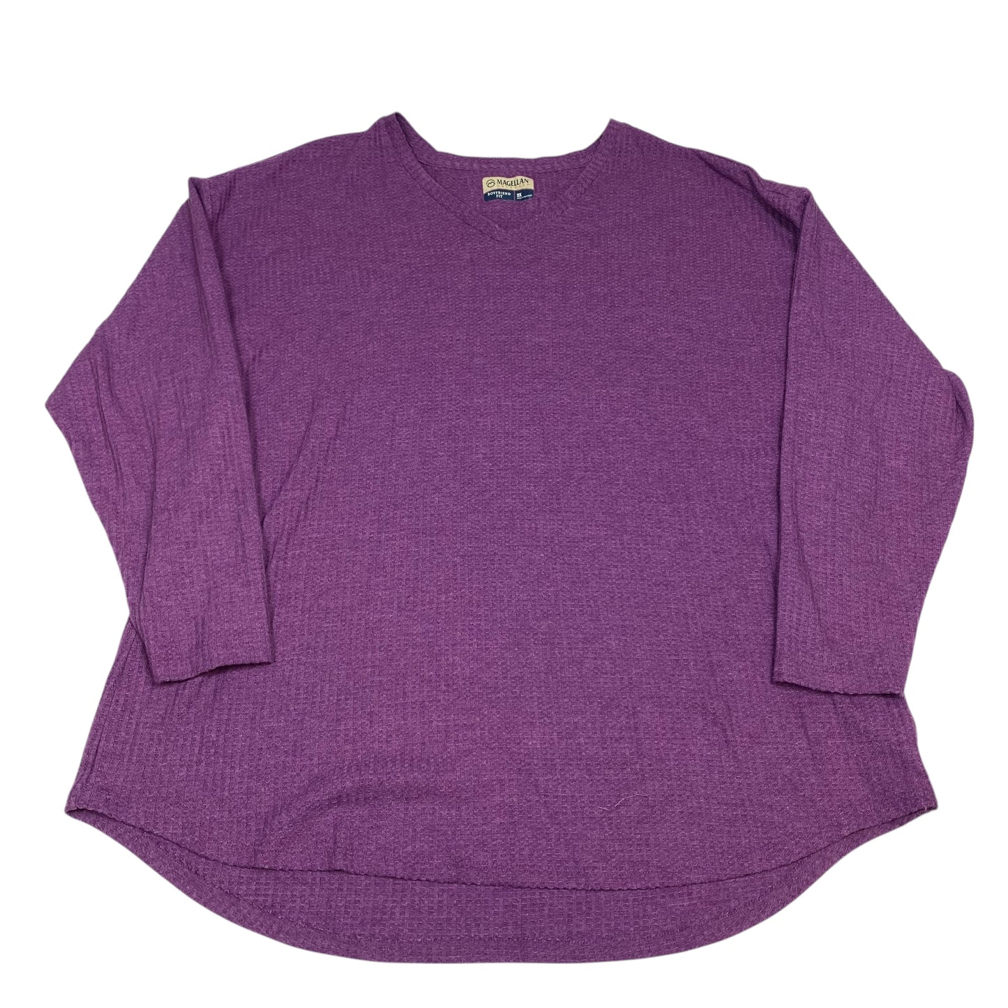 Top Ls Basic By Magellan In Purple, Size:2X