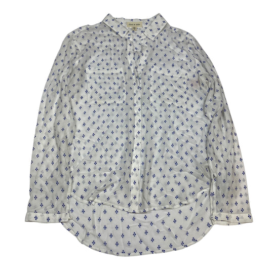 Top Ls By Cloth & Stone In Blue & White, Size:M