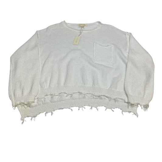 Sweater By Gilded Intent In White, Size:M