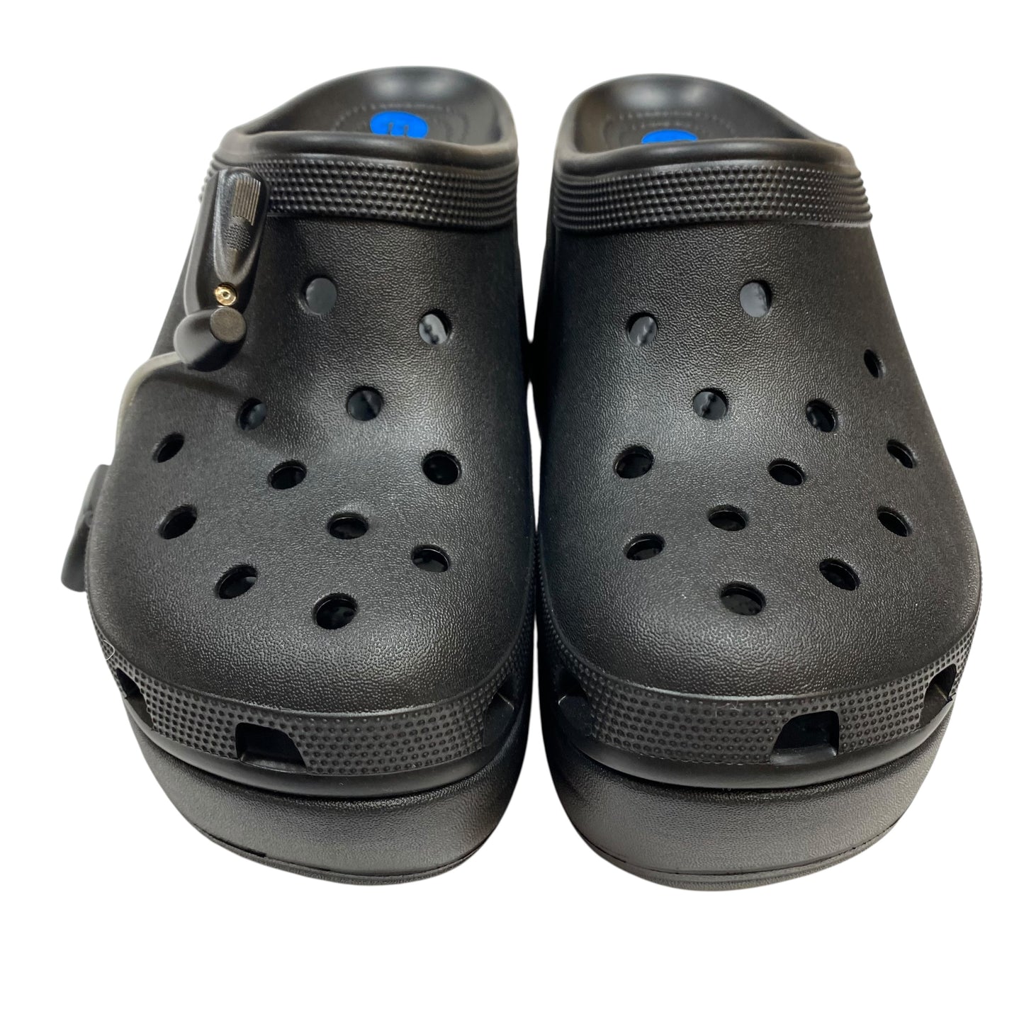 Shoes Heels Block By Crocs In Black, Size:11