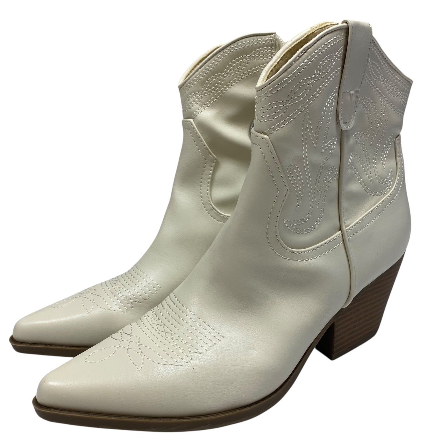 Boots Western By Indigo Rd In Cream, Size:9.5