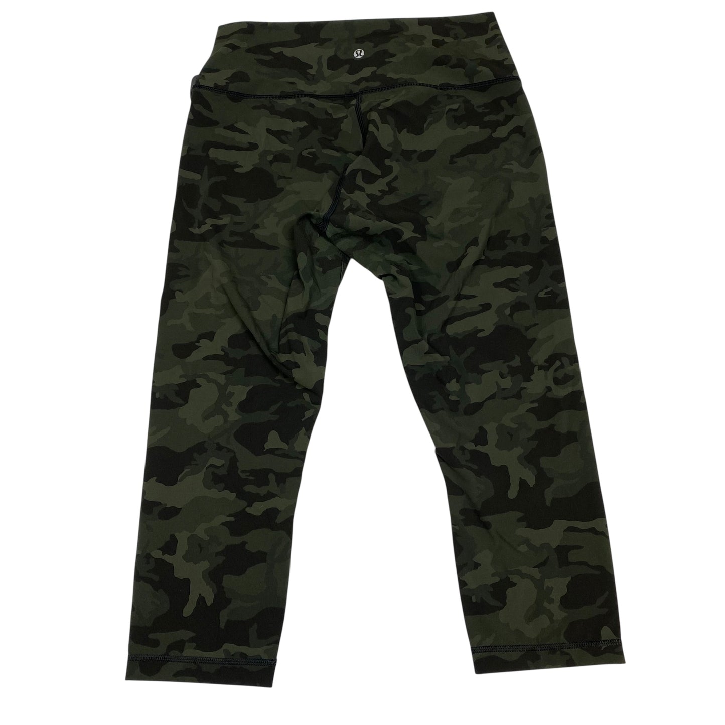 Athletic Leggings Capris Designer By Lululemon In Camouflage Print, Size:M