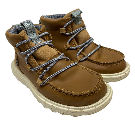 Boots Ankle Flats By Hey Dude In Brown, Size:6