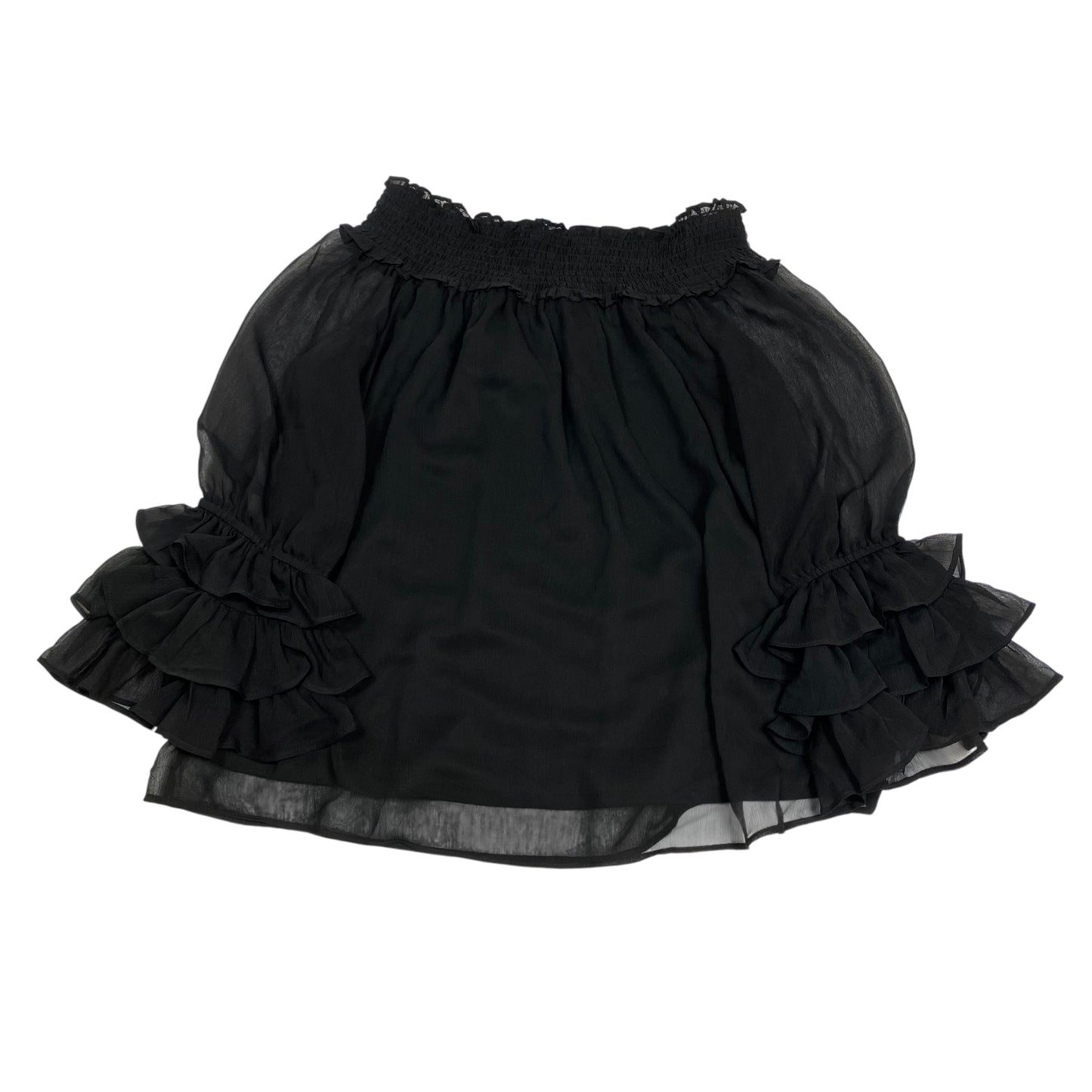 Top Ls By Cece In Black, Size:L
